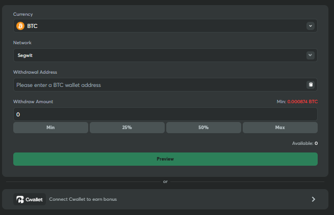 Withdrawal Step by Step